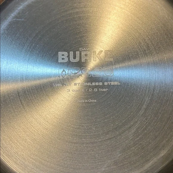 David Burke Stainless Steel Covered Casserole Pot new with tag 3qt